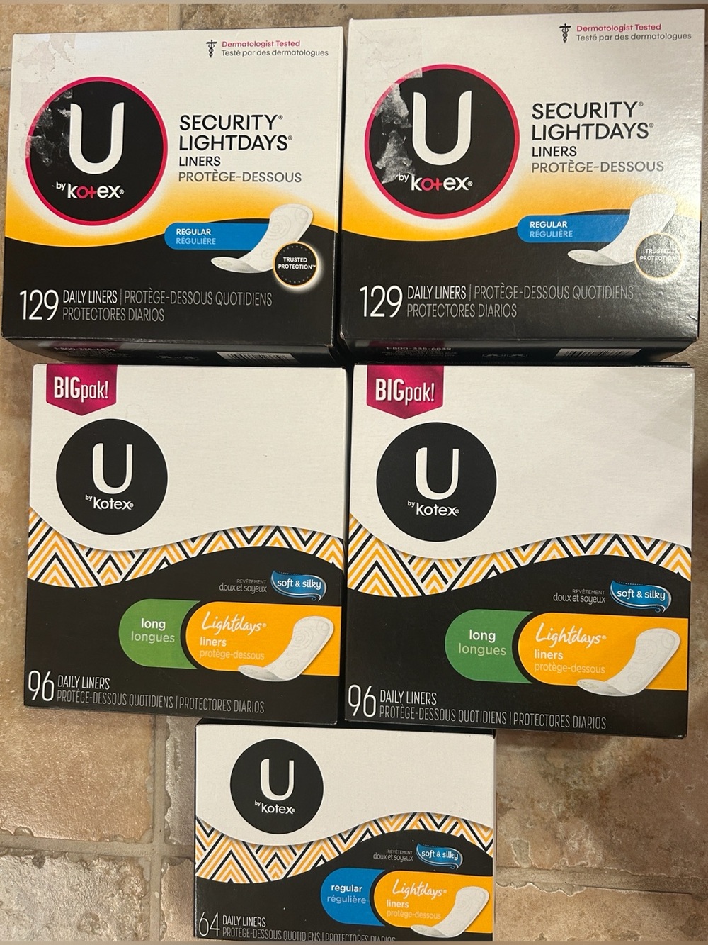 Huge Bundle of U by Kotex Liners